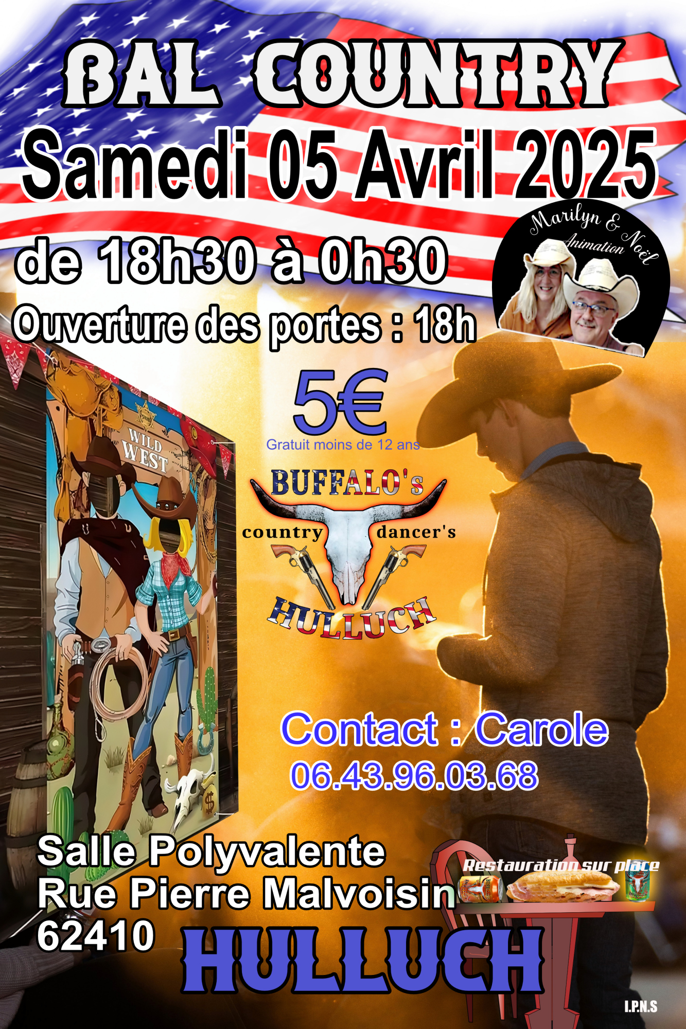 affiche 2025 Carte du bal du 05/04/25