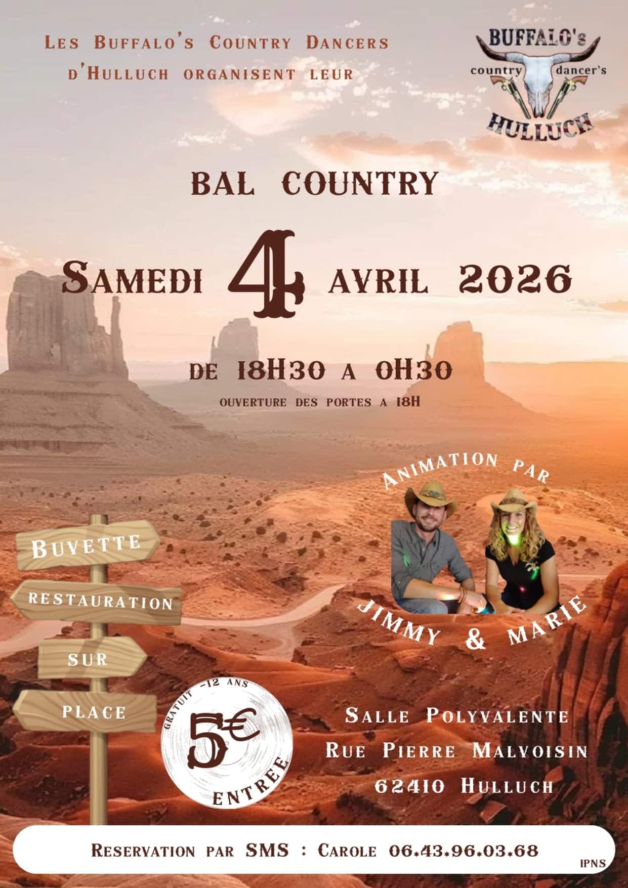 Affiche du bal du 04/04/26